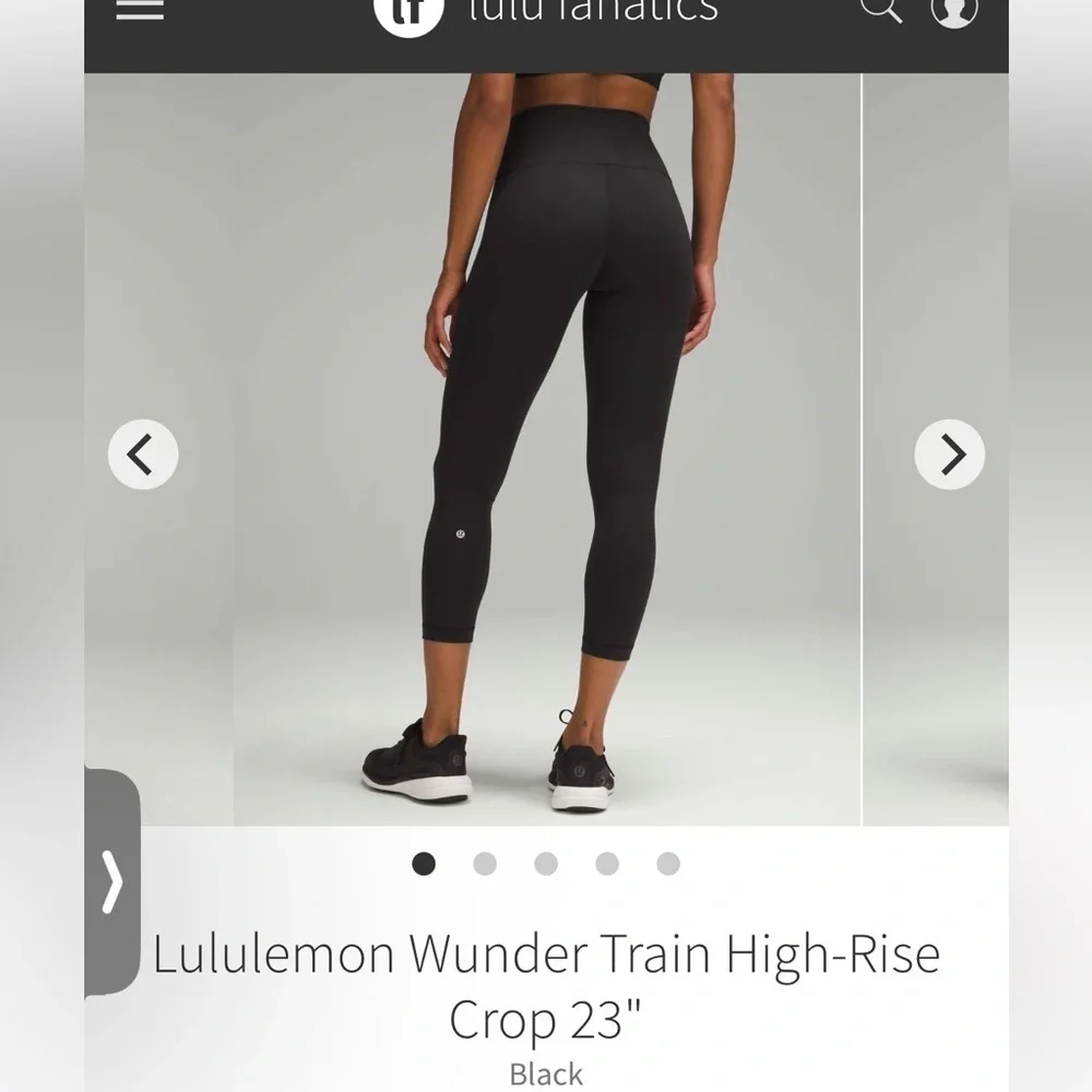 NWT Lululemon Wunder Train High Rise Black Leggings size 2 - Picture 5 of 5